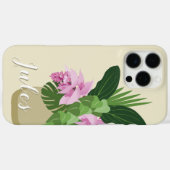 熱帯メディニラピンクの花花花黄色の花瓶名 Case-Mate iPhoneケース (裏面 (横))