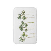 熱帯モダンのヤシの木 バスマット (正面縦)