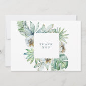 熱帯モダンの葉の寿命の喪失 サンキューカード (正面)