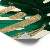 熱帯モダンカスタム文字ラージ結婚の徴候 ポスター (角)