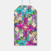 熱帯モダンカラフル植物模様 ギフトタグ (裏面)