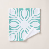 熱帯モダンコンテンポラリーハワイのキルト風呂 バスタオルセット (ウォッシュタオル)