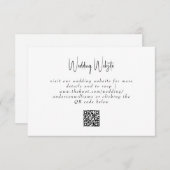 熱帯モダンシンプルQRコー結婚ド格納装置 (正面/裏面)