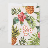 熱帯モダンタイポグラフィ30歳のパーティー 招待状 (裏面)