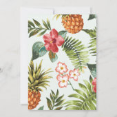 熱帯モダンタイポグラフィ40歳のパーティー 招待状 (裏面)