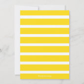 熱帯モダンハイビスカスフラワーズブライダルシャワー 招待状 (裏面)