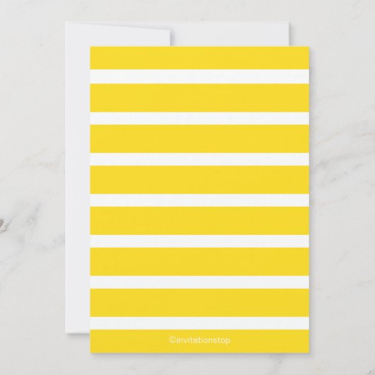 熱帯モダンハイビスカスフラワーズブライダルシャワー 招待状 (裏面)