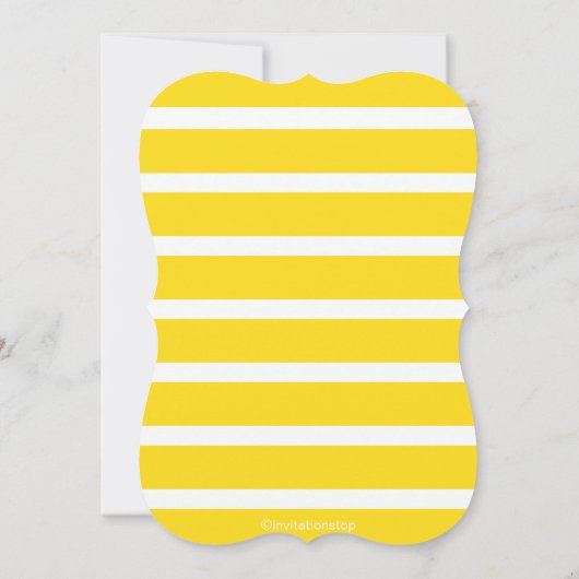 熱帯モダンハイビスカスフラワーベビーシャワー 招待状 (裏面)