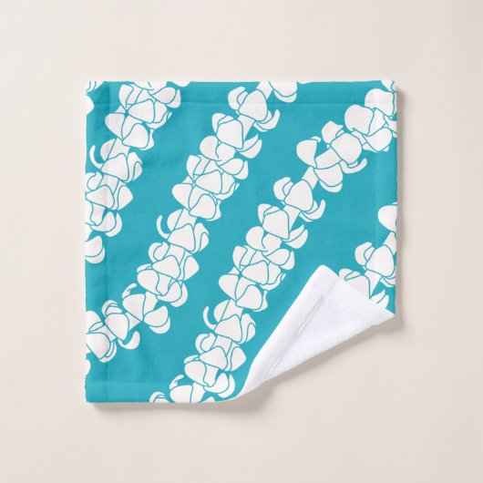 熱帯モダンハワイのプアケニレイ バスタオルセット (ウォッシュタオル)