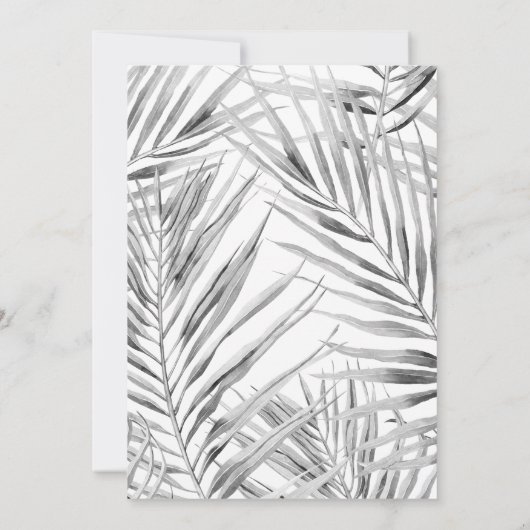 熱帯モダンバチェロレッテ招待状 招待状 (裏面)