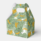 熱帯モダンバナナの緑のパターン フェイバーボックス (裏面サイド)