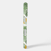 熱帯モダンバナナの緑の模様モノグラム Case-Mate iPhoneケース (裏面 / 右)