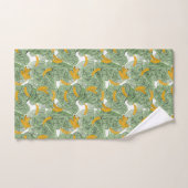 熱帯モダンバナナの緑 バスタオルセット (ハンドタオル)