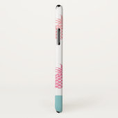 熱帯モダンパイナップルモノグラム Case-Mate iPhoneケース (裏面/右)