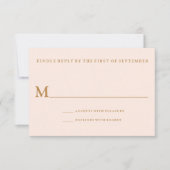 熱帯モダンビーチ結婚式返信カード 出欠カード (正面)