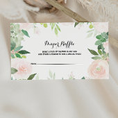 熱帯モダンフローラおむつラッフル エンクロージャーカード