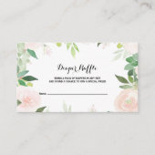 熱帯モダンフローラおむつラッフル エンクロージャーカード (正面)