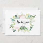 熱帯モダンフローラ予約標識 (裏面)