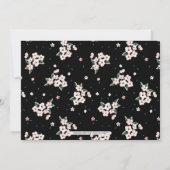 熱帯モダンフローラ夏大人の誕生日パーティー 招待状 (裏面)