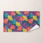 熱帯モダンフローラ数々の色エキゾチック バスタオルセット (ハンドタオル)