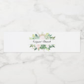 熱帯モダンフローラ水瓶ラベル ペットボトルラベル (シングルラベル)