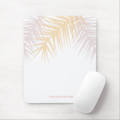 熱帯モダンロゼパーム葉 マウスパッド (マウス)