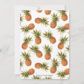 熱帯モダン夏の成人誕生日パーティー 招待状 (裏面)