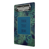 熱帯モダン暗椰子の葉、イチジク葉ジャングル ミニクリップボード (アングル2)