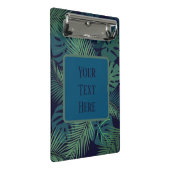 熱帯モダン暗椰子の葉、イチジク葉ジャングル ミニクリップボード (アングル)