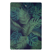 熱帯モダン暗椰子の葉、イチジク葉ジャングル ミニクリップボード (裏面)