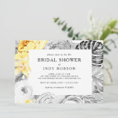 熱帯モダン水平ブライダルシャワー 招待状 (スタンド正面)