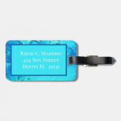 熱帯モダン海テーマデザイン ラゲッジタグ (裏面横)