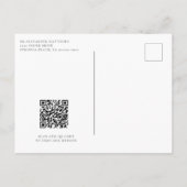 熱帯モダン海ビーチスクリプト日付の保存 案内ポストカード (裏面)