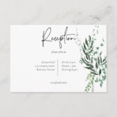 熱帯モダン熱帯雨林の葉 エンクロージャーカード (正面)