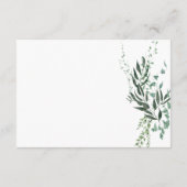 熱帯モダン熱帯雨林の葉 エンクロージャーカード (裏面)