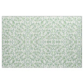 熱帯モダン緑の白い緑の葉 ファブリック (ヤード)