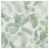熱帯モダン緑の白い緑の葉 ファブリック (クローズアップ)