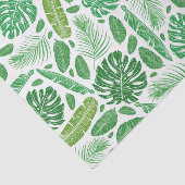 熱帯モダン緑の葉柄 薄葉紙 (詳細)