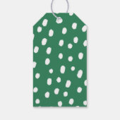 熱帯モダン緑の赤ちゃんシャワー ギフトタグ (裏面)