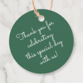 熱帯モダン緑モンステラの葉 フェイバータグ (裏面)