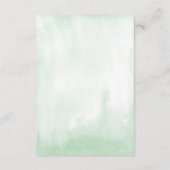 熱帯モダン緑結婚詳細 エンクロージャーカード (裏面)