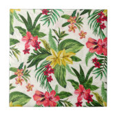 熱帯モダン花柄 タイル (正面)