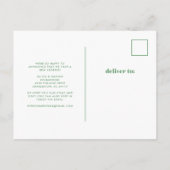 熱帯モダン葉|引っ越し案内 案内ポストカード (裏面)