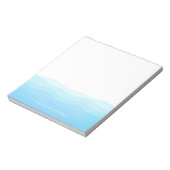 熱帯モダン青波 ノートパッド (回転)