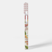 熱帯モノグラムのレトロフローラとチェック Case-Mate iPhoneケース (裏面 / 左)