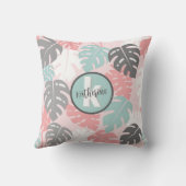 熱帯モノグラム後頭部 クッション (裏面)