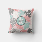 熱帯モノグラム後頭部 クッション (正面)