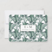 熱帯モンステラが日付を救う セーブザデート (裏面)