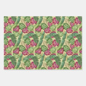 熱帯モンステラとパーム葉 ラッピングペーパーシート (正面3)