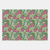 熱帯モンステラとパーム葉 ラッピングペーパーシート (正面2)